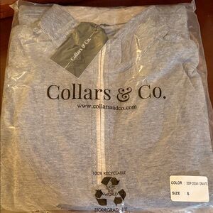 Collars & Co. Gray quarter zip